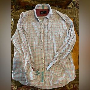 Robert graham Men Multicolored Plaid Long Sleeves Shirt Size XL